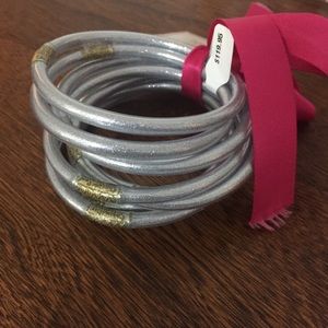 Budhagirl all weather bangles silver